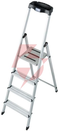 Drabina aluminiowa jednostronna krause safety 1x4 z półką 126320