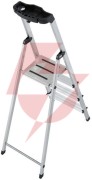 Drabina aluminiowa jednostronna krause safety 1x4 z półką 126320