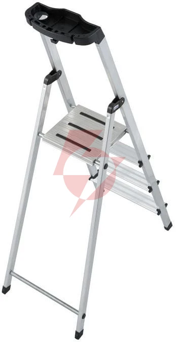 Drabina aluminiowa jednostronna krause safety 1x4 z półką 126320