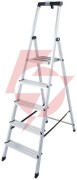 Drabina aluminiowa jednostronna krause safety 1x5 z półką 126337