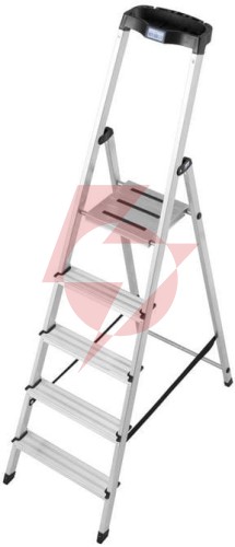 Drabina aluminiowa jednostronna krause safety 1x5 z półką 126337