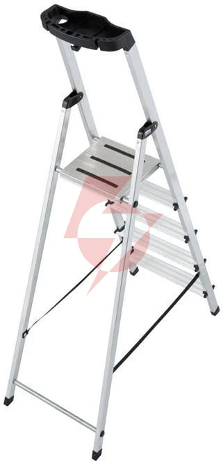 Drabina aluminiowa jednostronna krause safety 1x5 z półką 126337