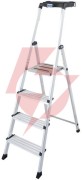 Drabina aluminiowa jednostronna krause secury multigrip 1x4 z półką 126528