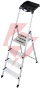 Drabina aluminiowa jednostronna krause secury multigrip 1x4 z półką 126528
