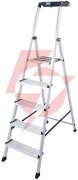 Drabina aluminiowa jednostronna krause secury multigrip 1x5 z półką 126535