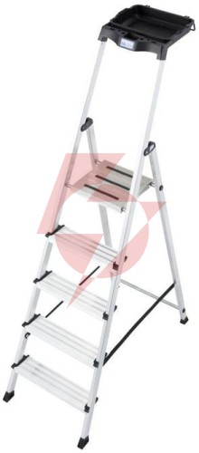 Drabina aluminiowa jednostronna krause secury multigrip 1x5 z półką 126535