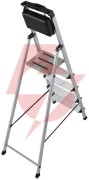 Drabina aluminiowa jednostronna krause secury multigrip 1x5 z półką 126535