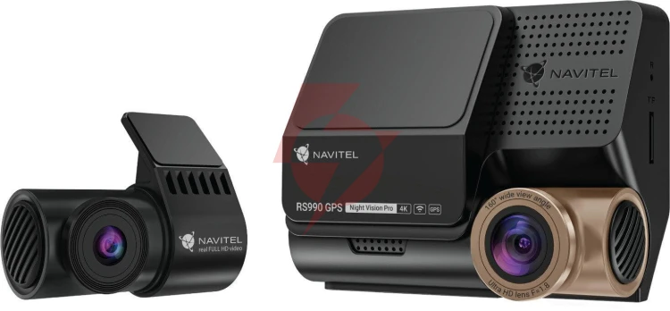Wideorejestrator navitel rs990 gps wi-fi 4k dual