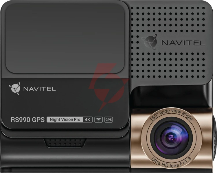 Wideorejestrator navitel rs990 gps wi-fi 4k dual