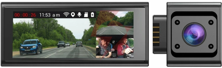 Wideorejestrator navitel rc3 pro gps wi-fi fhd 3xcam