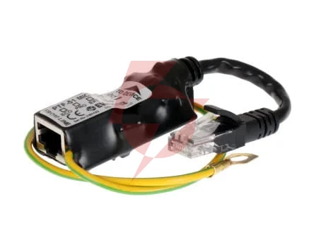 Miniaturowy ogranicznik przepięć do ochrony sieci lan, ptf-51-ext/poe/micro/t w osłonie termokurczli