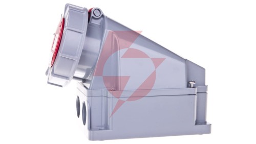 Gniazdo stałe 63A 5P 400V czerwone IP67 135-6p