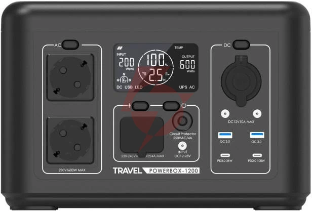 Przenośna stacja zasilania volt polska travel powerbox 1200 (600w) 512wh
