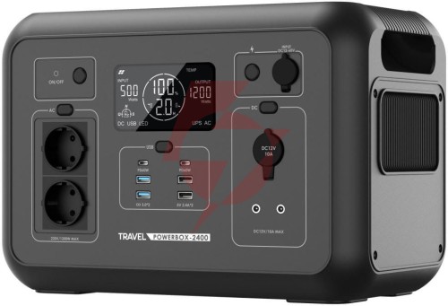 Przenośna stacja zasilania volt polska travel powerbox 2400 (1200w) 1008wh