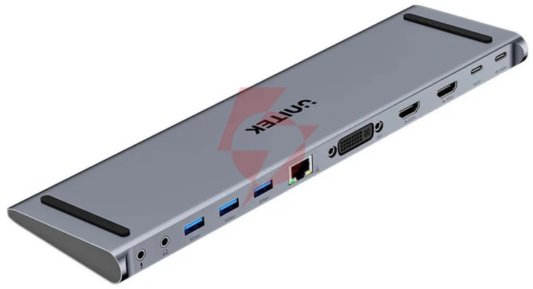 Stacja dokująca unitek usb-c z displaylink 4k | 4k@30hz | 5gbps | pd 100w