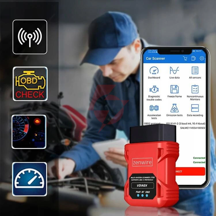 Interfejs tester skaner diagnostyczny obd2 elm327 vdiagx v016 zenwire