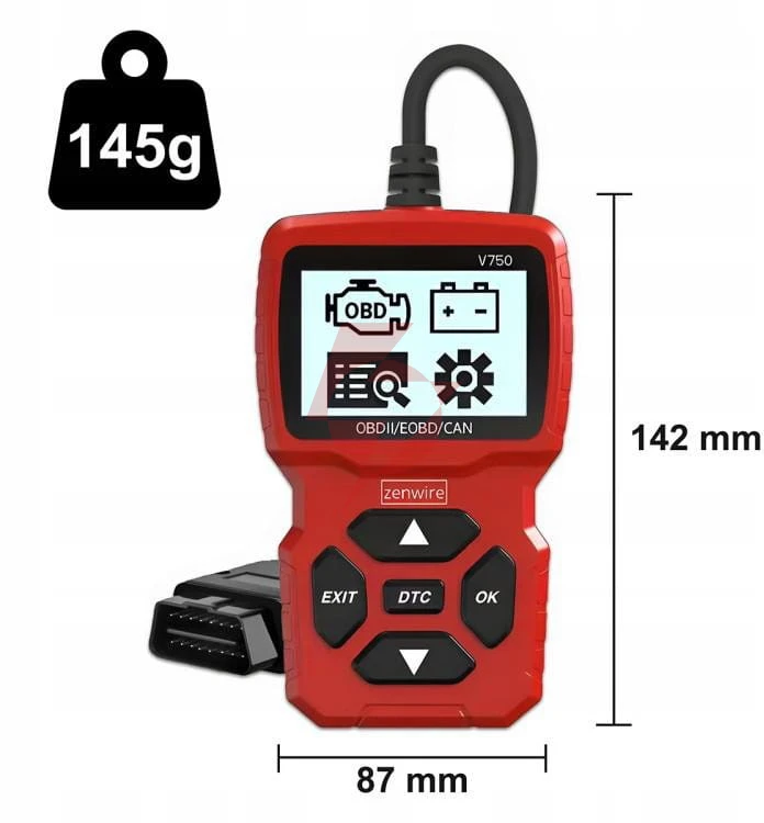 Interfejs skaner diagnostyczny obd2 can bmw zenwire v750