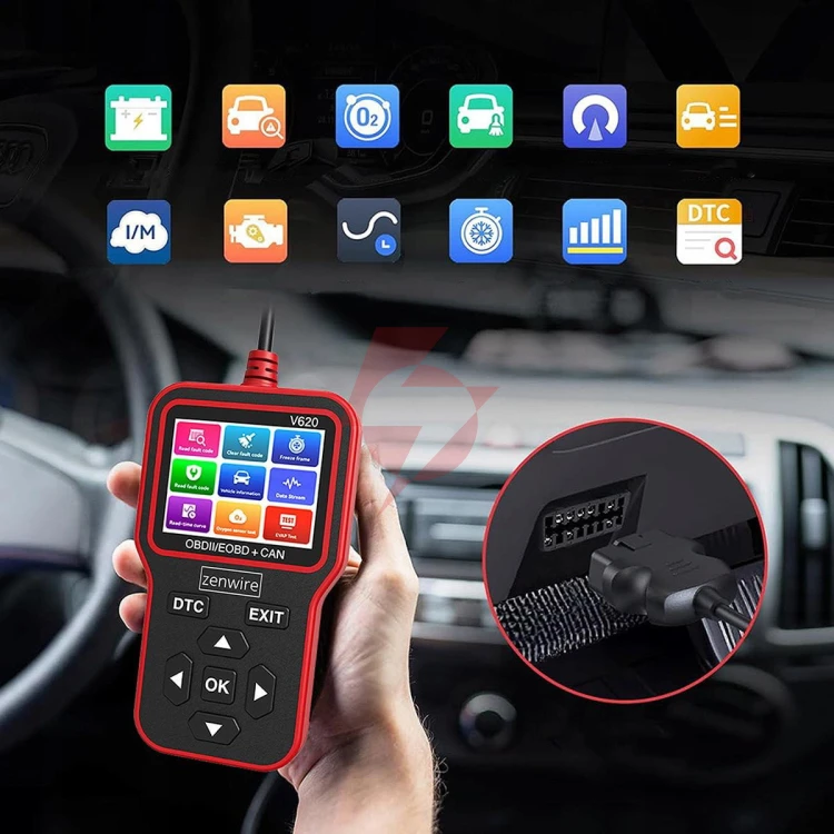 Interfejs tester skaner diagnostyczny  obd2 elm327 can zenwire v620