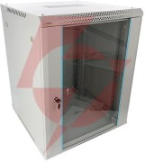 Szafa rack pulsar 15u / 19” wisząca do złożenia 600x600 szara