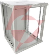 Szafa rack pulsar 15u / 19” wisząca do złożenia 600x600 szara