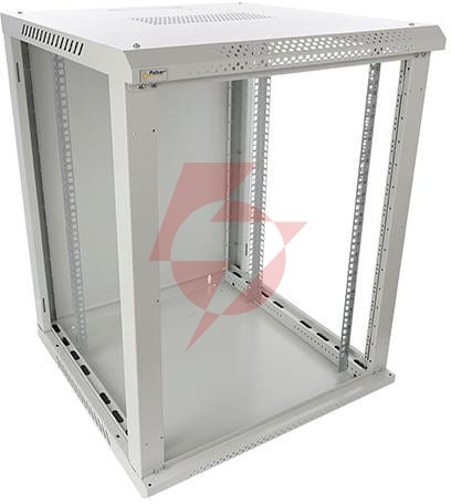 Szafa rack pulsar 15u / 19” wisząca do złożenia 600x600 szara