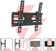 Uchwyt do tv lcd/led 14-42" 35kg ar-46 art reg. w pionie