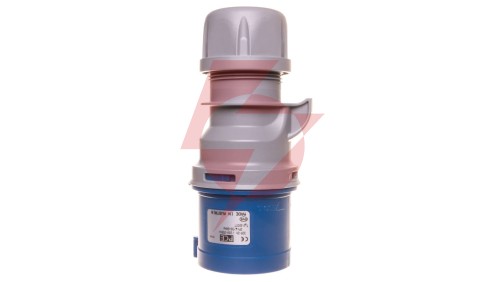 Wtyczka przenośna 32A 3P 400V niebieska IP44 TURBO SHARK 023-6TT