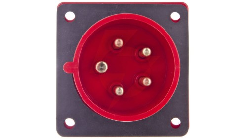 Wtyczka tablicowa 16A 5P 400V czerwona IP44 615-6f7