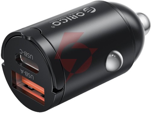Ładowarka samochodowa orico usb-c 30w, usb-a 30w