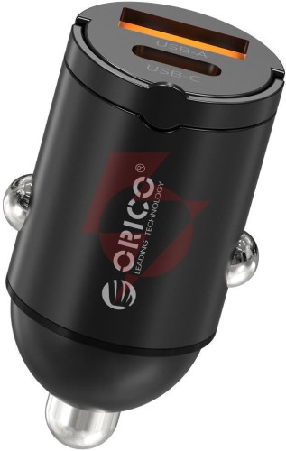 Ładowarka samochodowa orico 2×usb-c, 30w