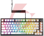 Klawiatura przewodowa rampage zenith pro 8000hz, hall effect, rgb, gateron ks-20, czarna