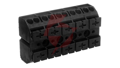 Blok zasilający 5-torowy czarny 862-505