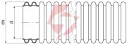 Rura osłonowa karbowana z podwójnym płaszczem kopoflex kf ca 450n 50/41mm niebieska /50m/
