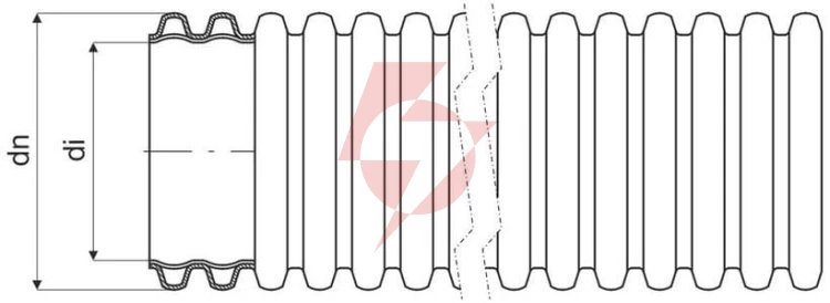 Rura osłonowa karbowana z podwójnym płaszczem kopoflex kf ca 450n 50/41mm niebieska /50m/