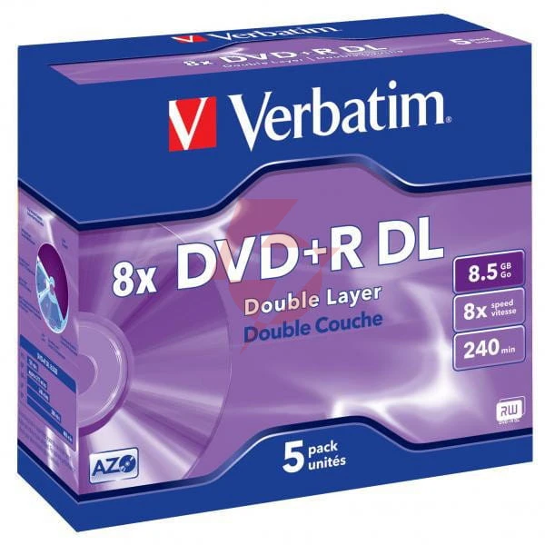 Płyty dvd+r dl verbatim datalife plus (5szt)