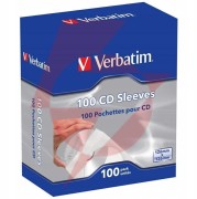 Koperty na cd/dvd verbatim biały, z okienkiem, (100szt)