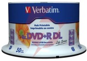Płyty dvd+r dl verbatim inkjet printable (50szt)