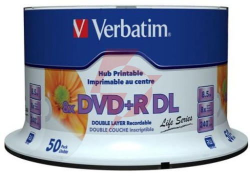Płyty dvd+r dl verbatim inkjet printable (50szt)