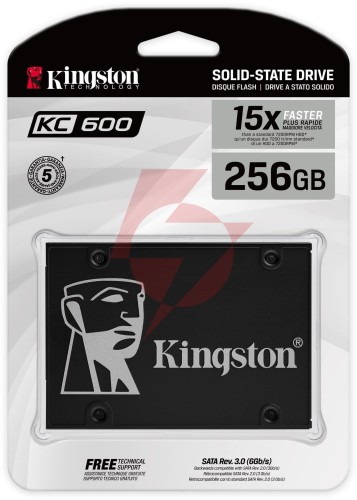 Dysk ssd kingston kc600 256gb sata 550/500 mb/s