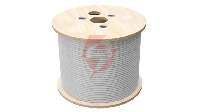 Kabel U/UTP kat.5e, teleinformatyczny, LSOH, B2ca FireHardy 4x2x24 AWG, 1Gb/s, 250 MHz, gw. 25 lat, INTERTEK ETL, szary, 500m
