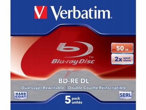 Płyty blu-ray verbatim bd-re dl serl 50gb (5szt.)