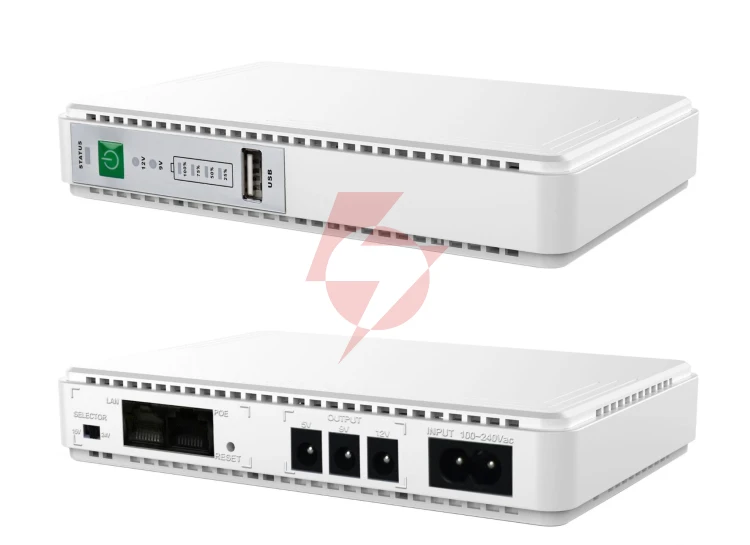 Zasilacz awaryjny volt polska mini ups dc 5/9/12v 8800mah do routera / poe
