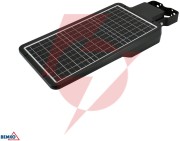 Solarna oprawa uliczna led solger 40w 6000lm 3000/4000/6000k ip65 czarna cz. pir