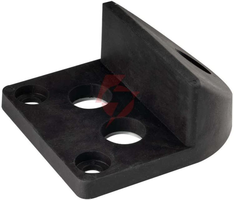 Przykręcany stoper do bramy psg 61.191 (130x150/h65) powlekany gumą
