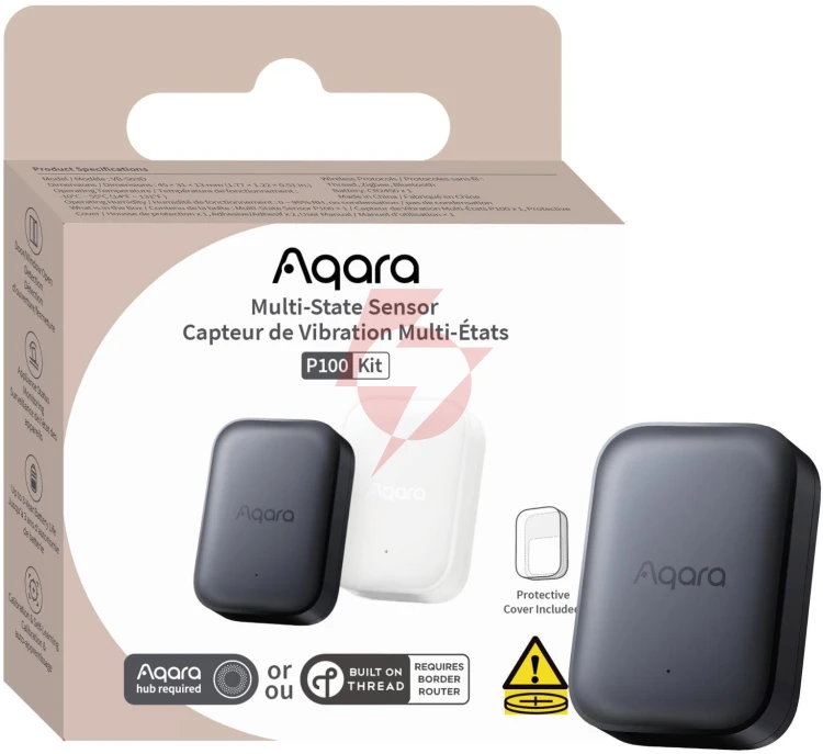 Aqara multi-state sensor p100 kit szary wielofunkcyjny czujnik zigbee, thread