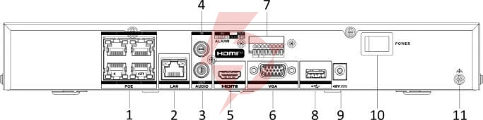 Rejestrator ip hikvision ds-7604nxi-k1/4p/vpro