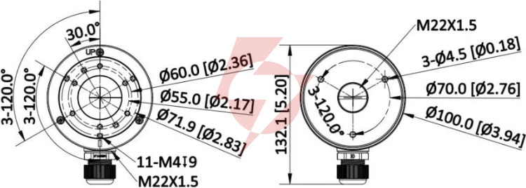 Uchwyt adapter hikvision ds-1280zj-xs-y(o-std)