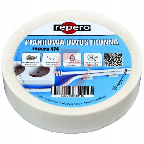 Taśma repero 474 piankowa 12mmx5m