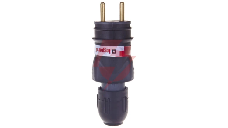 HELMO Wtyczka przenośna gumowa 16A 2P+Z 230V IP44 50110