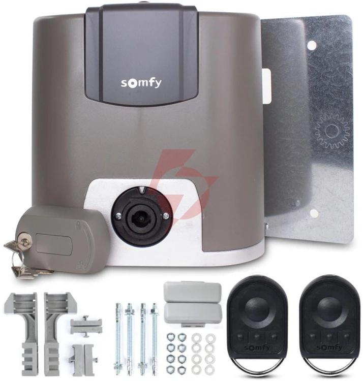 Zestaw somfy elixo 3s+ m io standard pack do 600kg bram przesuwnych